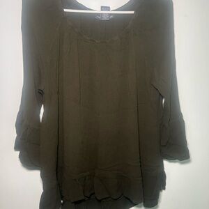 Olive Green Women's Top